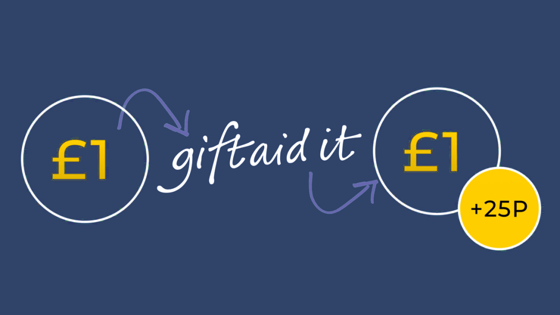 Gift Aid Graphic & Text